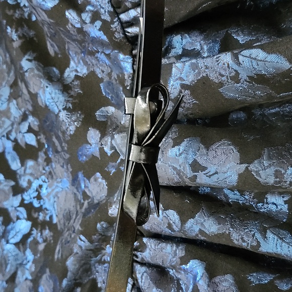 NWT! Place Special Occasion Elegant Blue Floral Kids Dress; 16 - Picture 6 of 14